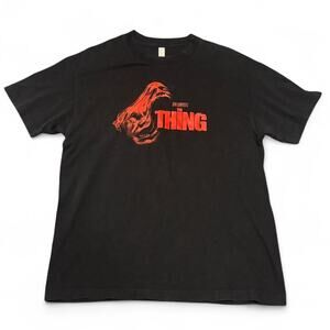 NEW John Carpenter’s The Thing Alien Horror Movie Black Graphic T-Shirt — LARGE